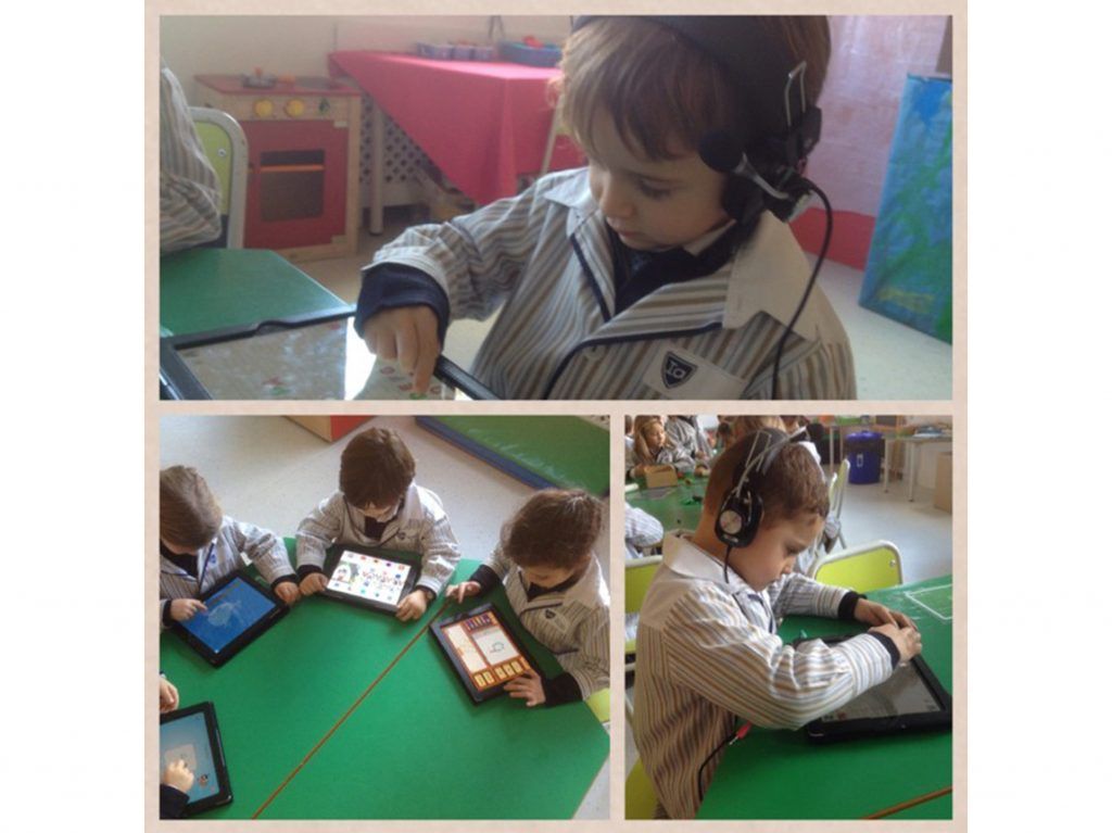 Preschool is learning with iPads
