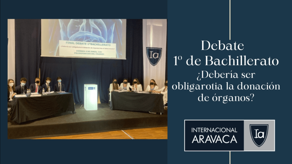Do not miss our 1º Bacc Debate